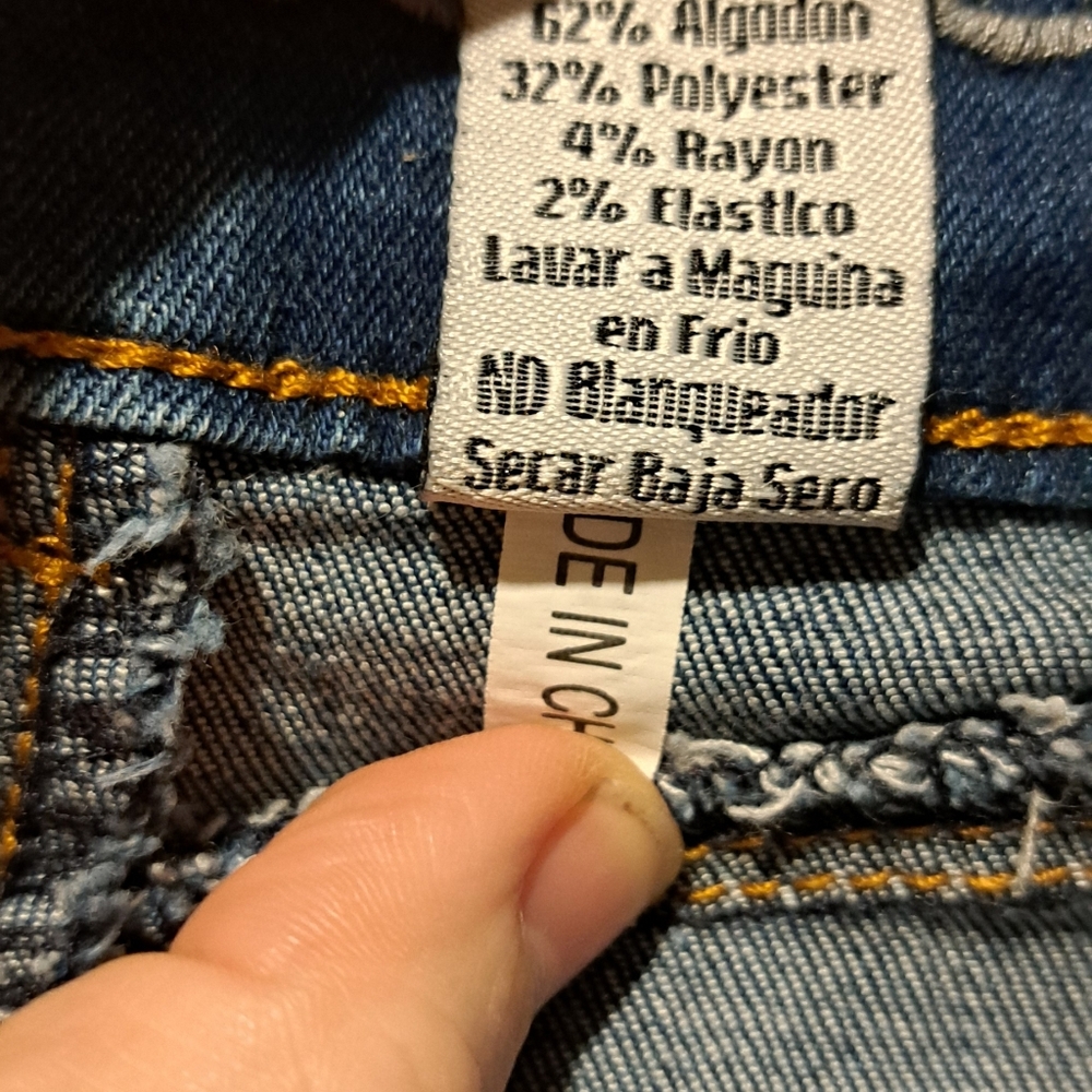 Blue Republic Capri Distressed Ripped Blue Denim - Picture 6 of 6